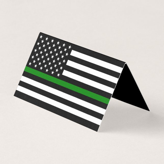 Dünne grüne Flagge: Patriotische Militärveteranen (Vorderseite)
