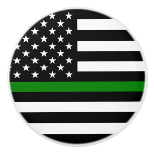 Dünne grüne Flagge: Patriotische Militärveteranen Keramikknauf