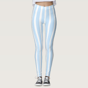Dünne hellblaue Streifen Leggings