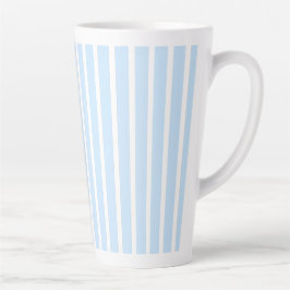 Dünne hellblaue Streifen Milchtasse