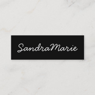 dünne M.U.A.-Karte Mini Visitenkarte