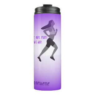Dünne Mädchen-Läufer-Trommel Thermosbecher