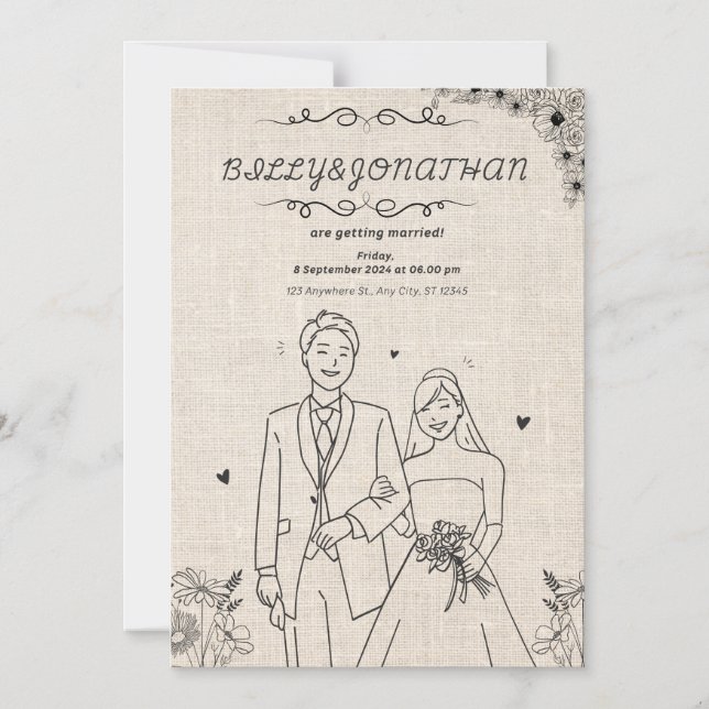 Dünne Magnetkarte Magneteinladung (Vorderseite)