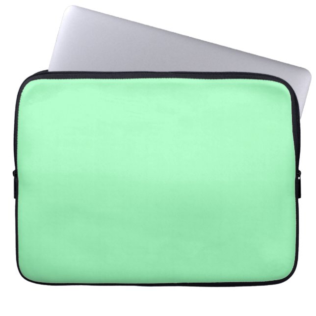 Dünne Meeresschaum (feste Farbe) Laptopschutzhülle (Vorderseite)