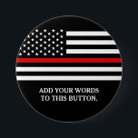 Dünne rote Linie Flagge-Gewohnheits-Text Button<br><div class="desc">Dünne rote Linie Flagge-Gewohnheitsknopf.</div>