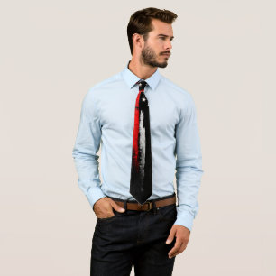 Dünne rote Linie Krawatte