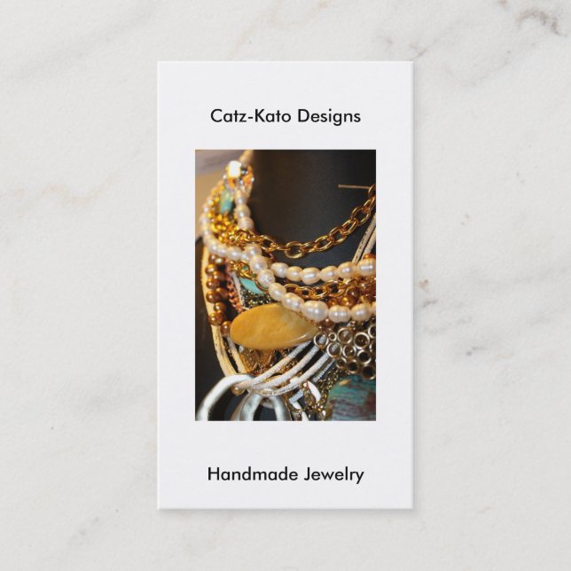 Dünne Schmuck-Visitenkarte Visitenkarte (Vorderseite)