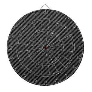 Dünne schwarze und graue diagonale Streifen Dartscheibe