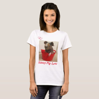 Dünne Schwein-Liebe T-Shirt