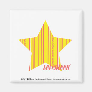 Dünne Streifen Gelb 4 Magnet