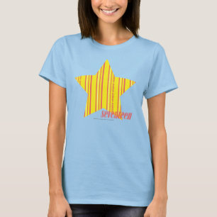 Dünne Streifen Gelb 4 T-Shirt
