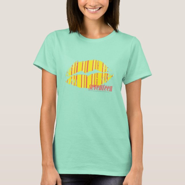 Dünne Streifen gelb T-Shirt (Vorderseite)