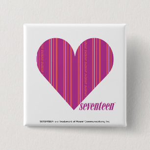 Dünne Streifen lila 4 Button