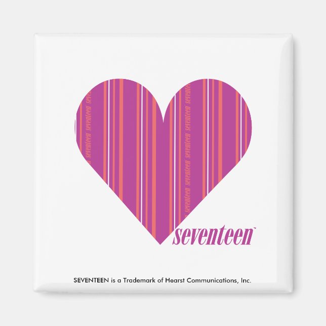 Dünne Streifen Lila 4 Magnet (Vorne)