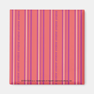 Dünne Streifen LtPink Magnet