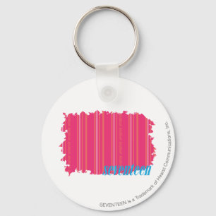 Dünne Streifen-Magenta 2 Schlüsselanhänger