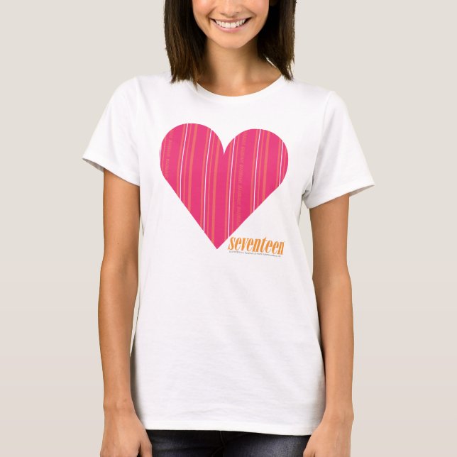 Dünne Streifen-Magenta 4 T-Shirt (Vorderseite)