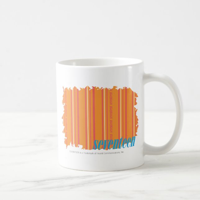 Dünne Streifen-Orange 2 Kaffeetasse (Rechts)