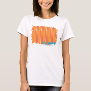 Dünne Streifen-Orange 2 T-Shirt