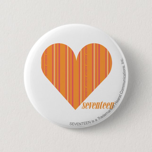 Dünne Streifen-Orange 3 Button (Vorderseite)