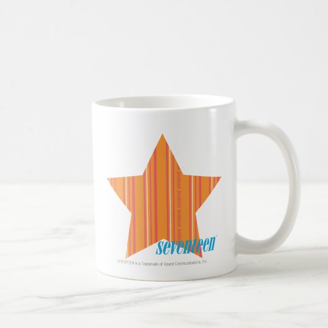 Dünne Streifen-Orange 4 Kaffeetasse (Rechts)