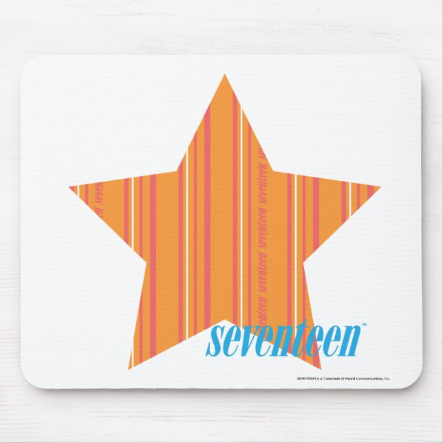 Dünne Streifen-Orange 4 Mousepad (Vorne)