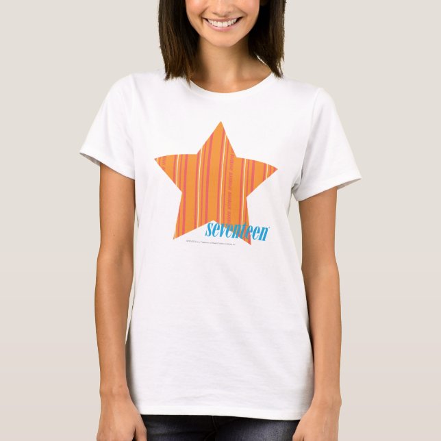 Dünne Streifen Orange 4 T-Shirt (Vorderseite)
