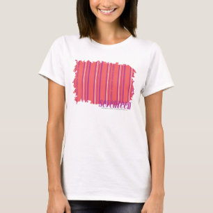 Dünne Streifen rosa 2 T-Shirt