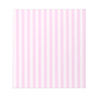 Dünne Streifen - rosa und hellrosa Notizblock