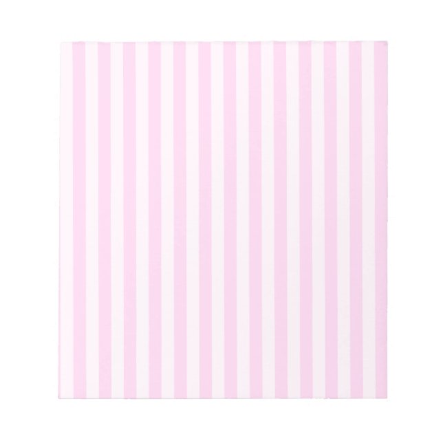 Dünne Streifen - rosa und hellrosa Notizblock (Vorderseite)