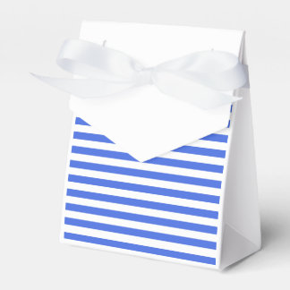 Dünne Streifen - Weiß und Royal Blue Geschenkschachtel
