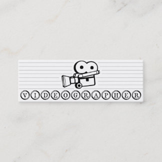 Dünne Videographer Visitenkarte