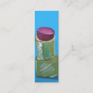 Dünne Visitenkarte des Lippenstifts