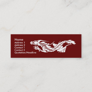 Dünne Visitenkarte-Schablone - Drache Mini Visitenkarte