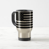Dünne weiße Linie Flaggen-Monogramm EMS EMT groß