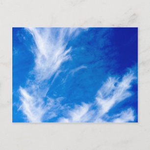 Dünne Wolken - Blau Postkarte