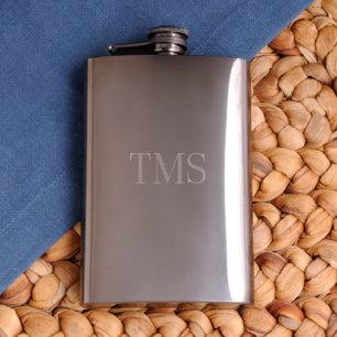 Dünner Gunmetal-Edelstahl 8 Unze. Flasche