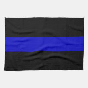 Dünnes Blue Line Geschirrtuch