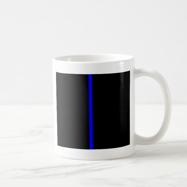 Dünnes Blue Line Kaffeetasse (Rechts)