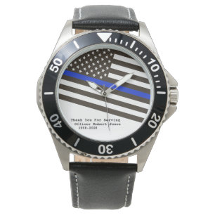 *~* dünnes Blue Line kennzeichnen des Armbanduhr