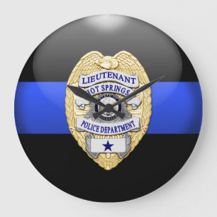 Dünnes Blue Line - kundenspezifisches lt Große Wanduhr