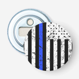 Dünnes Blue Line - Polizeibeamte - Flaschenöffne Flaschenöffner