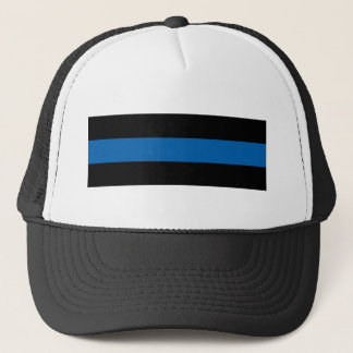 Dünnes Blue Line Truckerkappe