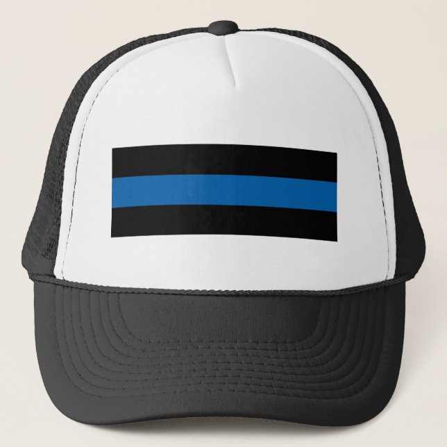 Dünnes Blue Line Truckerkappe (Vorderseite)