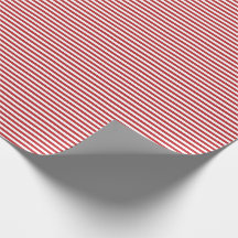Dünnes dunkelrotes und Weiß Stripes Packpapier