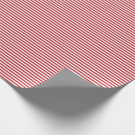 Dünnes dunkelrotes und Weiß Stripes Packpapier