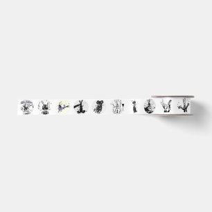 Dünnes Geschenkband des ekligen Kaninchens Satinband