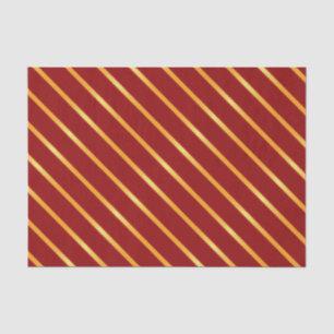 Dünnes Gold-metallische diagonale Streifen Seidenpapier