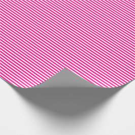Dünnes Pink-und Weiß-Streifen-Packpapier Geschenkpapier