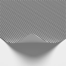 Dünnes Schwarzweiss-Streifen-Packpapier Geschenkpapier